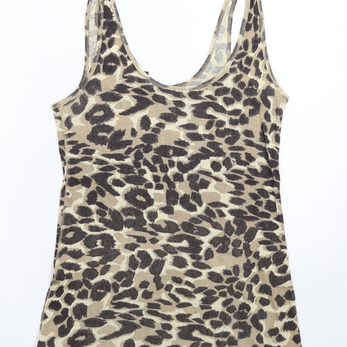 River Island Womens Multicoloured Animal Print  Basic Tank Size 12