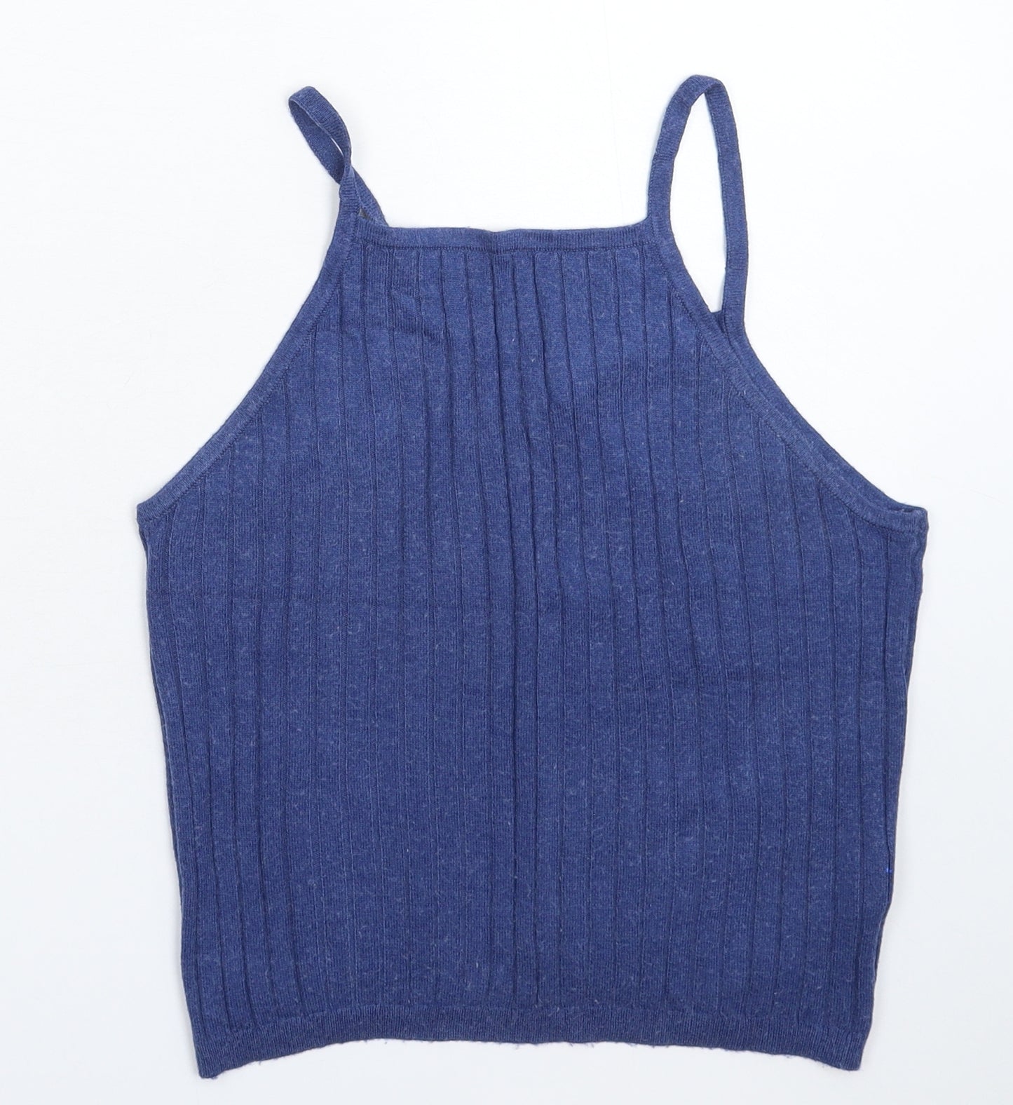 Atmosphere Womens Blue  Knit Cropped Tank Size 14