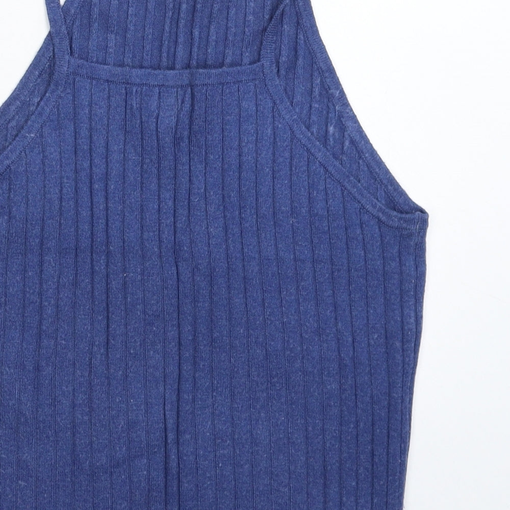 Atmosphere Womens Blue  Knit Cropped Tank Size 14