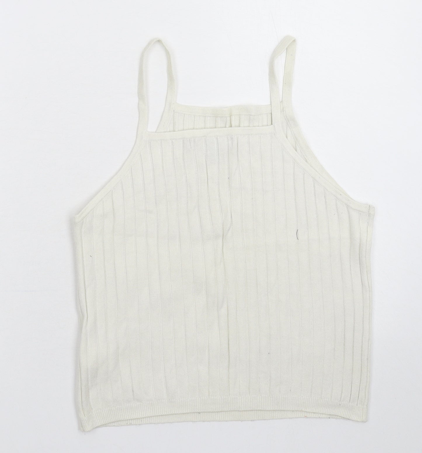 Atmosphere Womens White  Knit Basic Tank Size 14