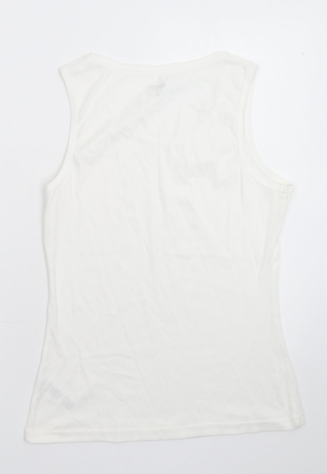 Pep&Co Womens White   Basic Tank Size 16