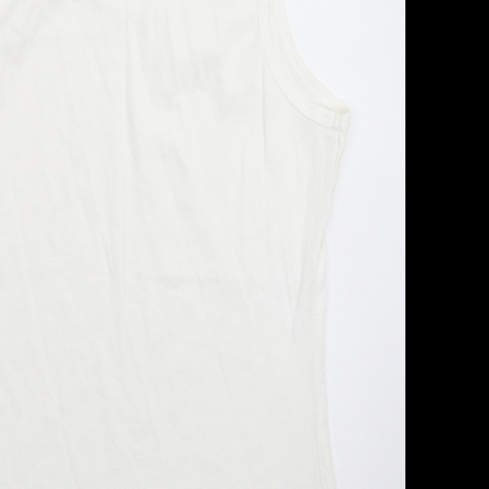 Pep&Co Womens White   Basic Tank Size 16