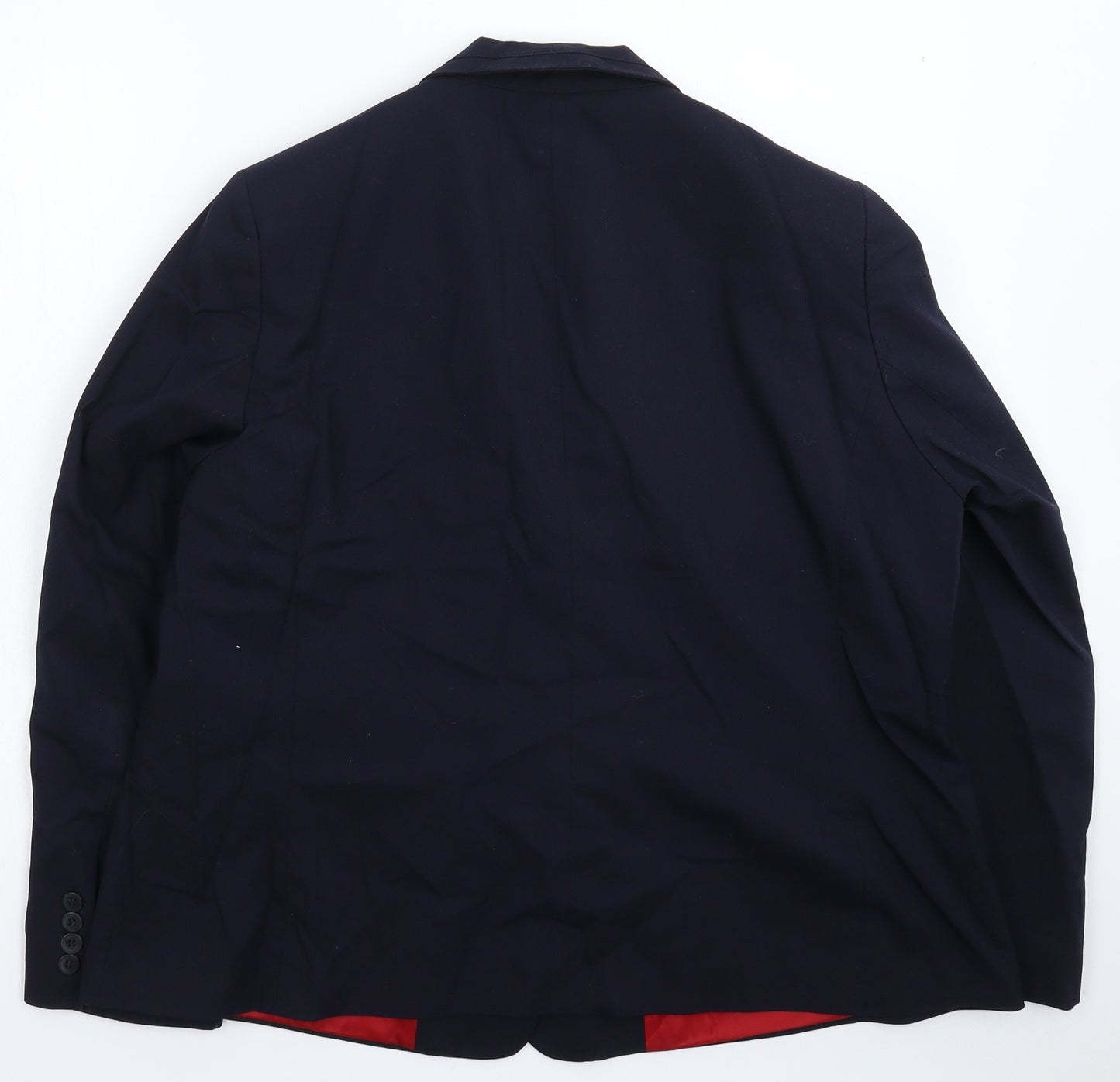 Preworn Womens Blue   Jacket Suit Jacket Size 22