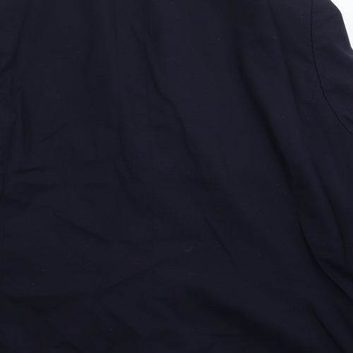 Preworn Womens Blue   Jacket Suit Jacket Size 22
