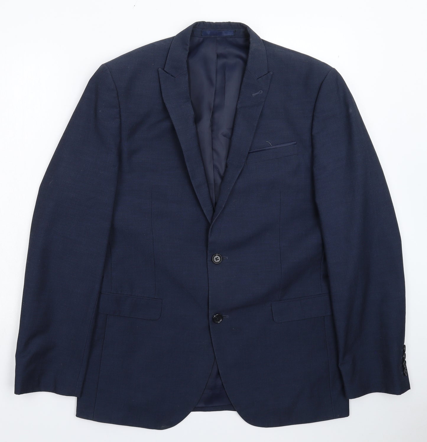 Cedar Wood State Mens Blue   Jacket Suit Jacket Size 40