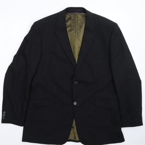 Jeff Banks Mens Black   Jacket Suit Jacket Size 42