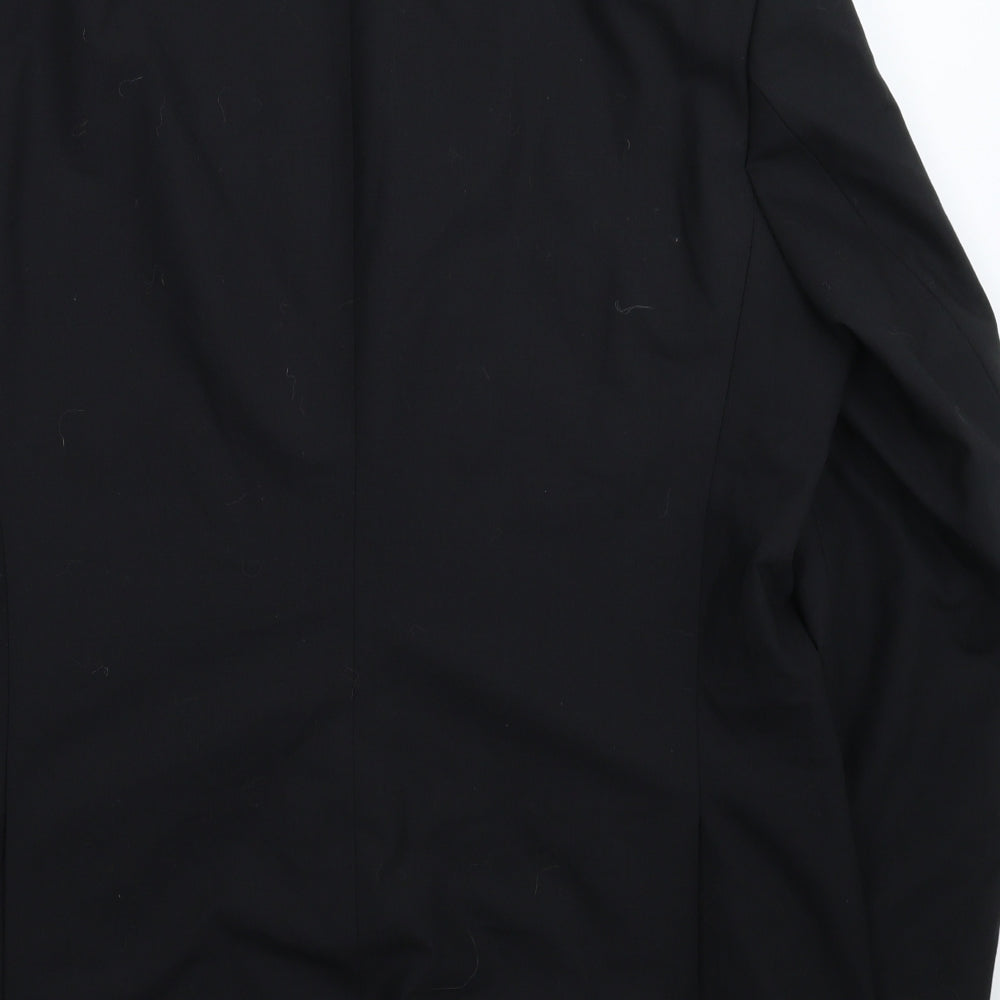 Jeff Banks Mens Black   Jacket Suit Jacket Size 42