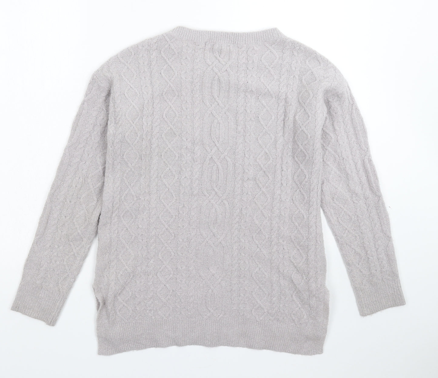 George Womens Grey  Knit Pullover Jumper Size 10