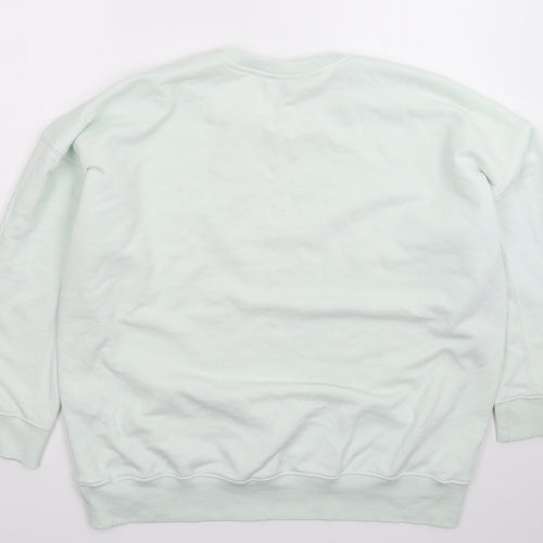 New Look Womens Green   Pullover Sweatshirt Size 14  - Oversized