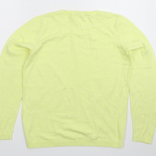 Marks and Spencer Womens Yellow  Knit Pullover Jumper Size M