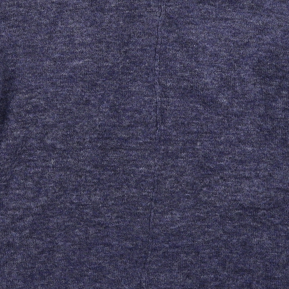 Papaya Womens Blue  Knit Pullover Jumper Size M