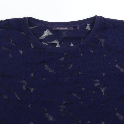Marks and Spencer Womens Blue   Pullover Jumper Size 16