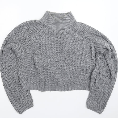 Primark Womens Grey  Knit Pullover Jumper Size 12