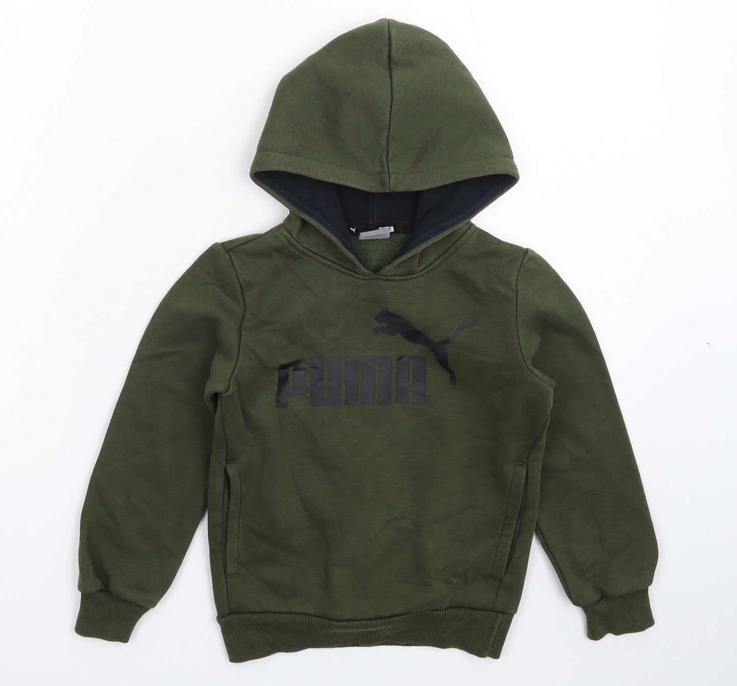 PUMA Boys Green   Pullover Hoodie Size 4-5 Years
