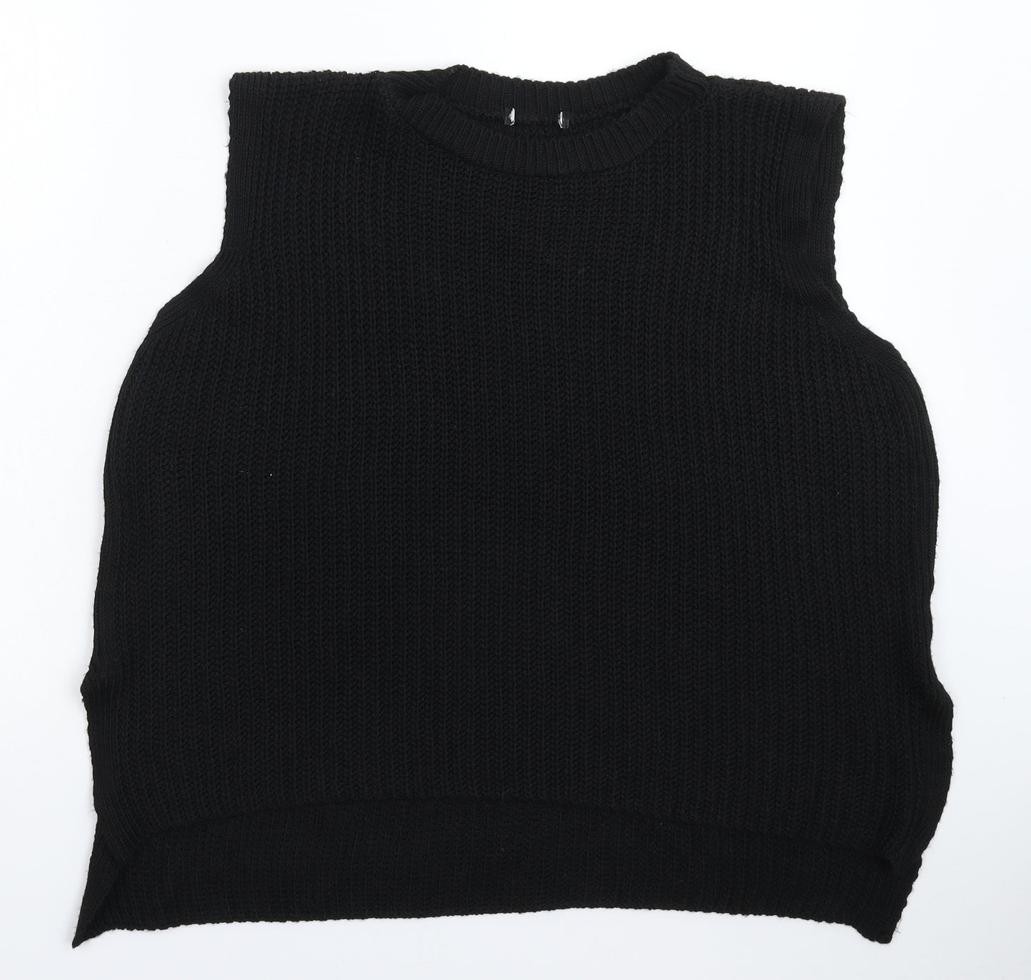 Preworn Womens Black  Knit Pullover Jumper Size 22
