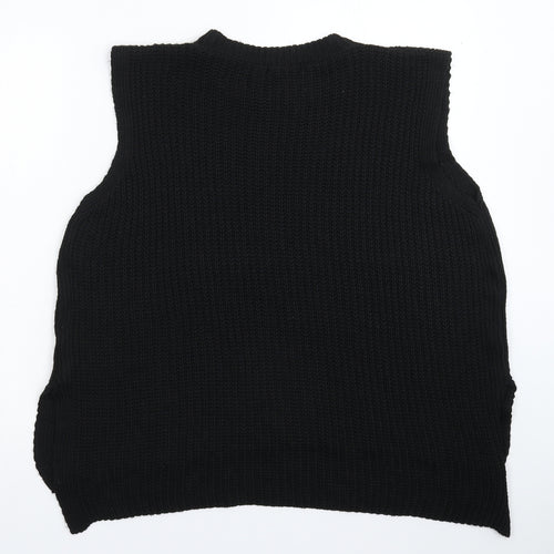 Preworn Womens Black  Knit Pullover Jumper Size 22