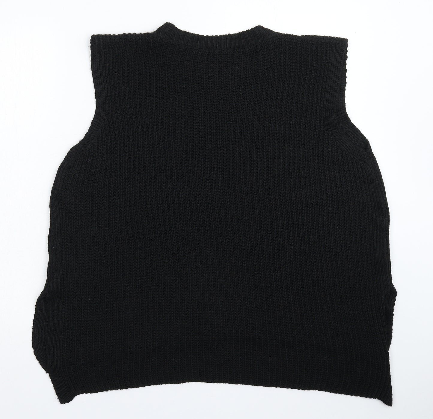 Preworn Womens Black  Knit Pullover Jumper Size 22