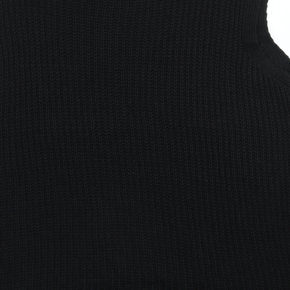 Preworn Womens Black  Knit Pullover Jumper Size 22