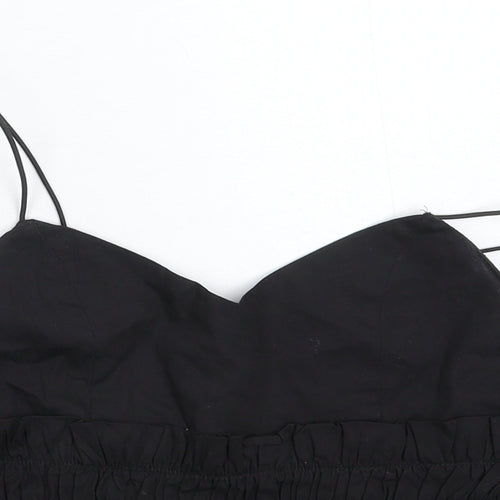 Missguided Womens Black   Basic Tank Size 6