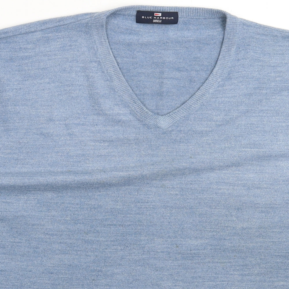 Marks and Spencer Mens Blue  Knit Pullover Jumper Size 2XL