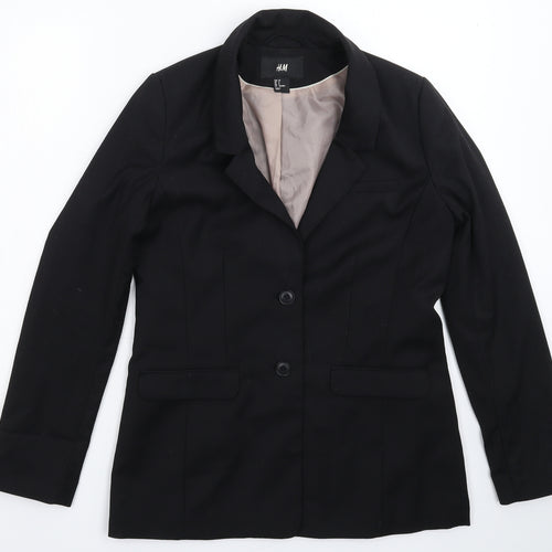 H&M Womens Black   Jacket Suit Jacket Size 12