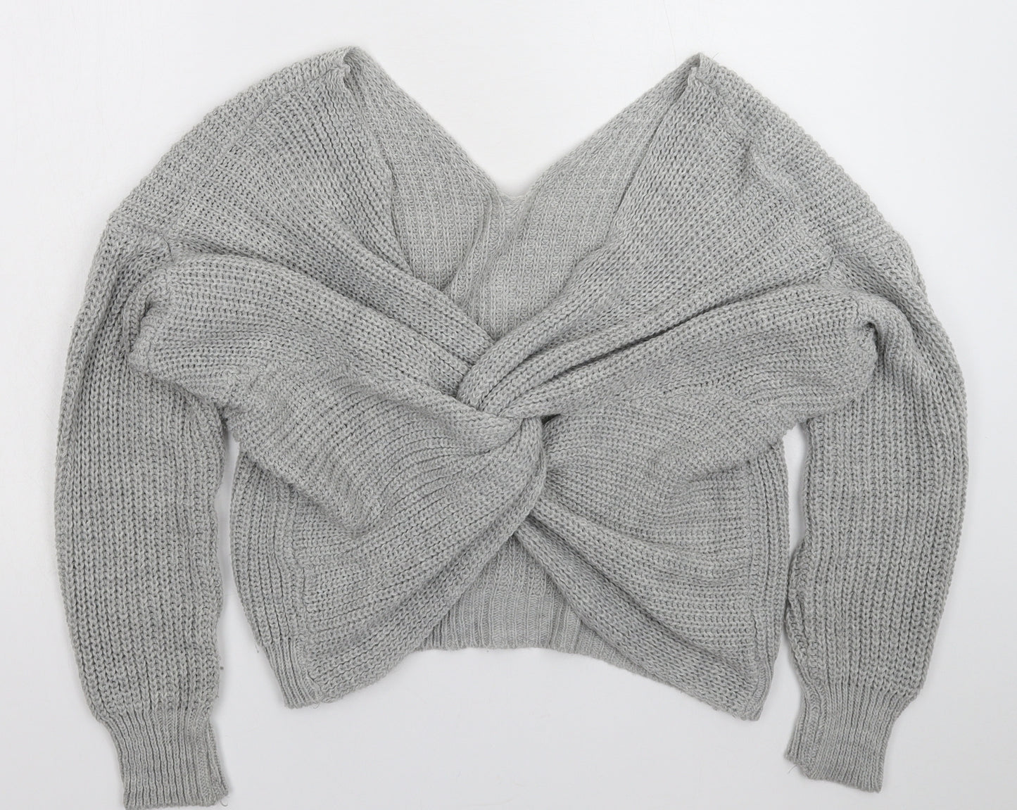 Preworn Womens Grey  Knit Pullover Jumper Size XL