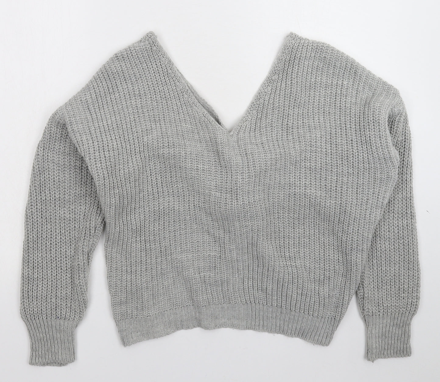 Preworn Womens Grey  Knit Pullover Jumper Size XL