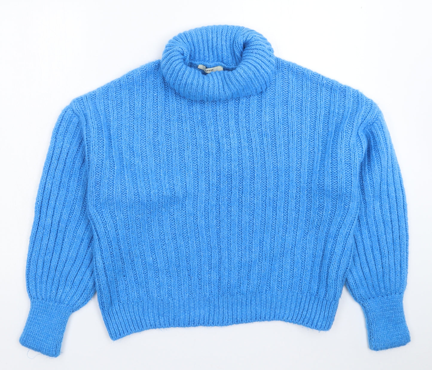George Womens Blue  Knit Pullover Jumper Size 14