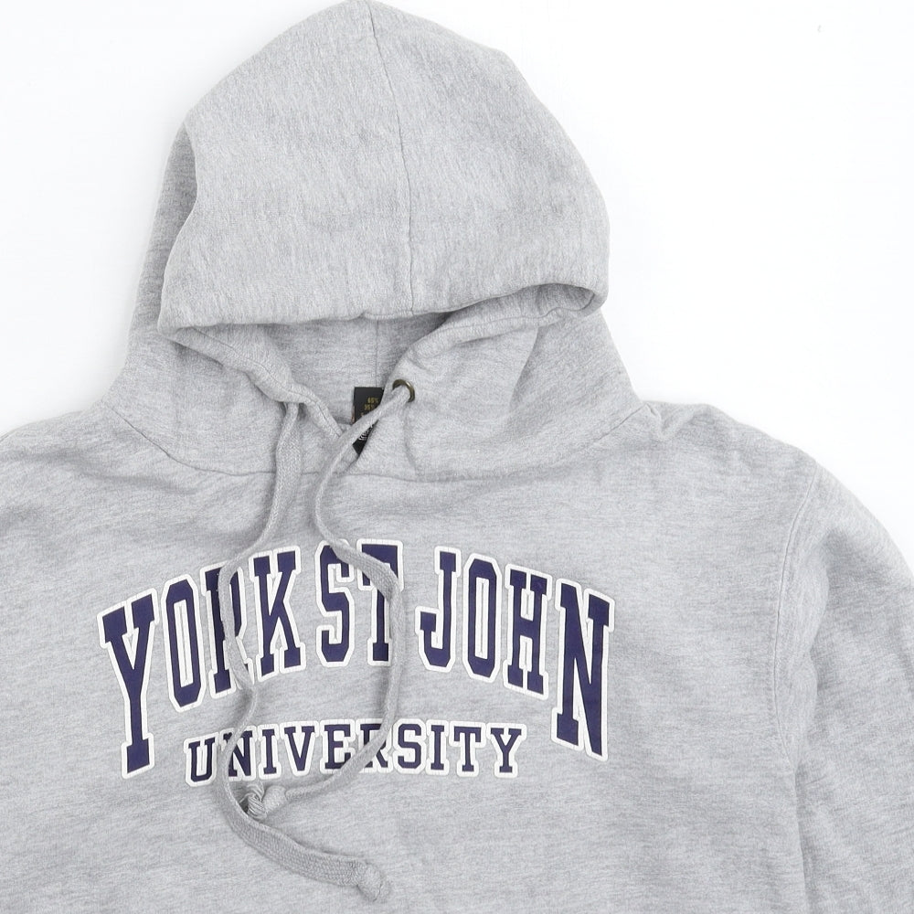 Cotton Ridge Mens Grey   Pullover Hoodie Size XS