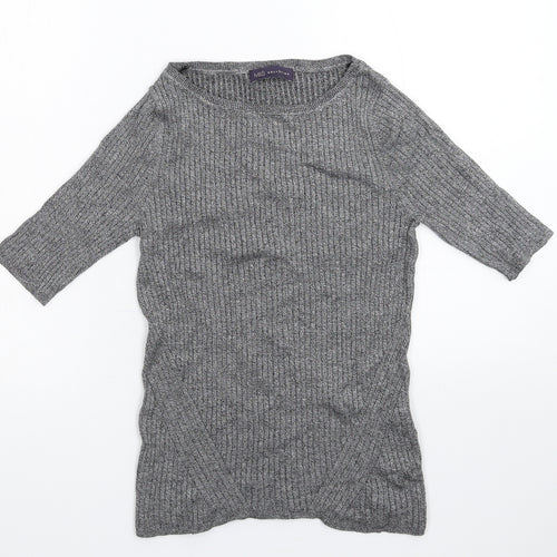 Marks and Spencer Womens Grey  Knit Pullover Jumper Size 12