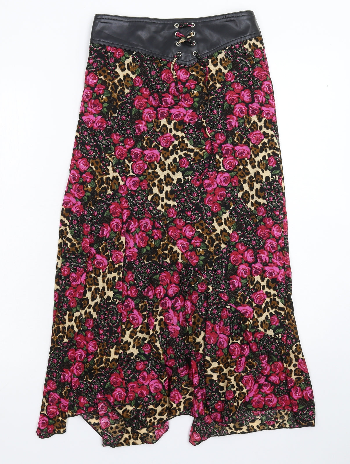On N'est Pas de Anges Womens Multicoloured Floral  Flare Skirt Size 10
