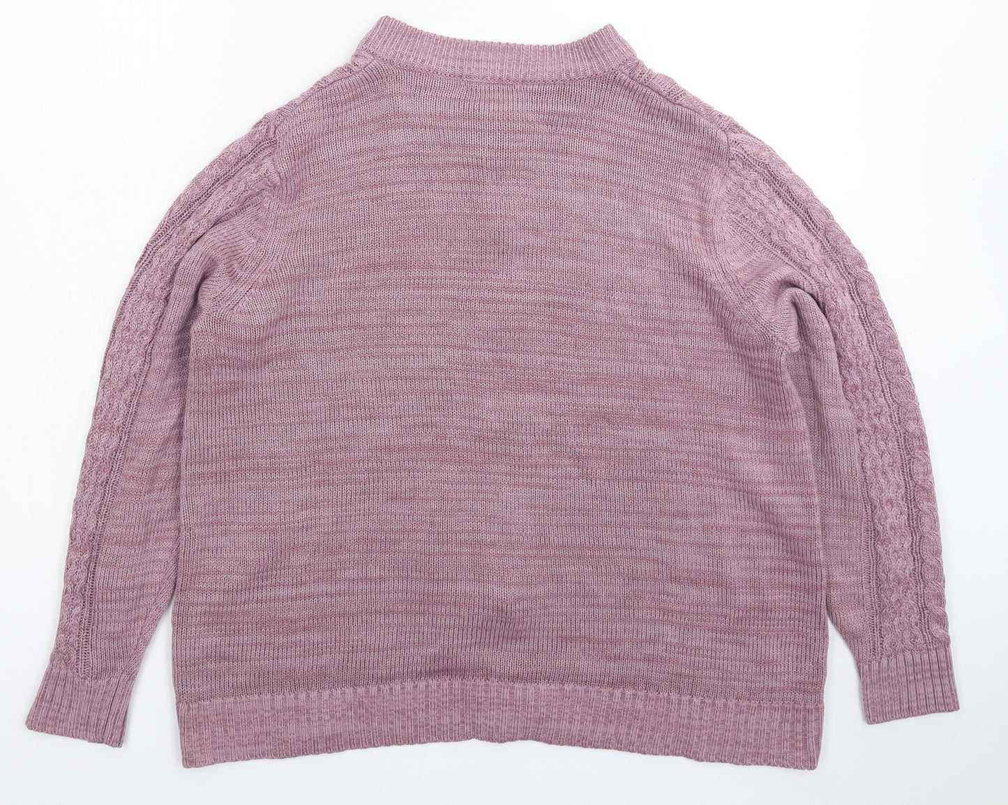 Bonmarché Womens Purple  Knit Cardigan Jumper Size M