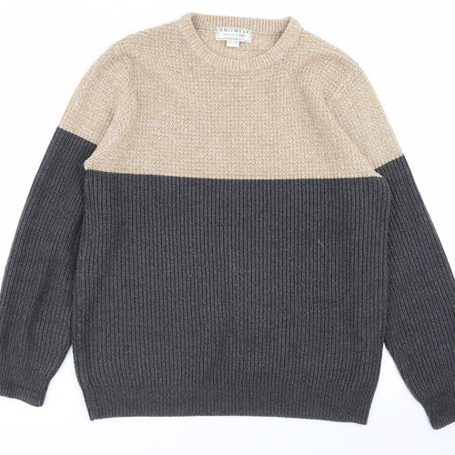 F&F Mens Multicoloured   Pullover Jumper Size L
