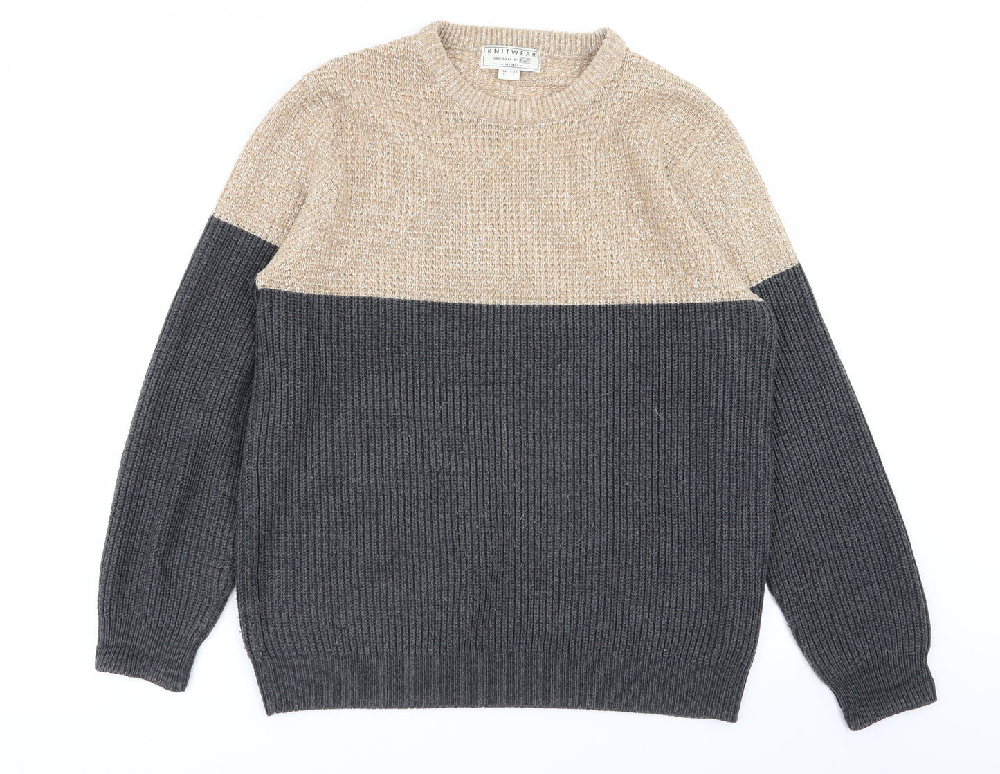 F&F Mens Multicoloured   Pullover Jumper Size L