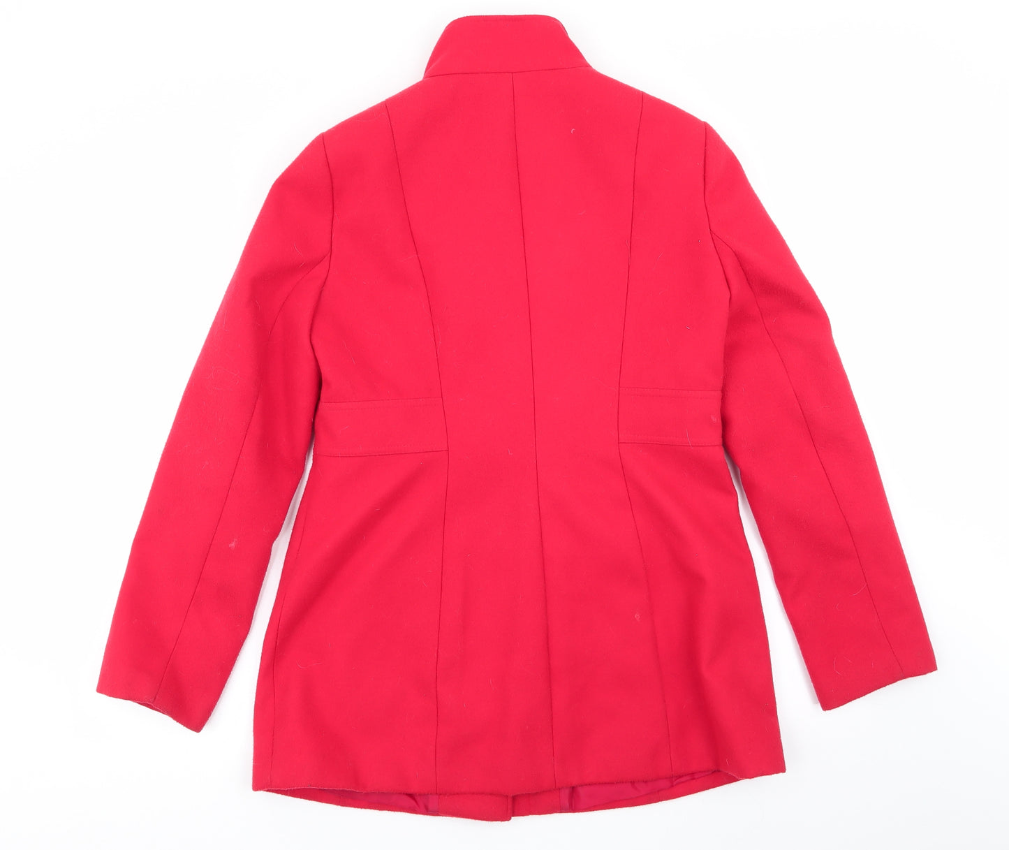 Asda George Womens Red   Overcoat Coat Size 10