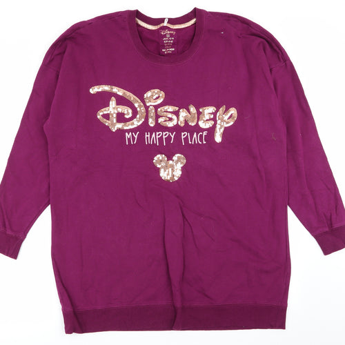 love to lounge Womens Purple   Pullover Jumper Size 12  - lounge jumper