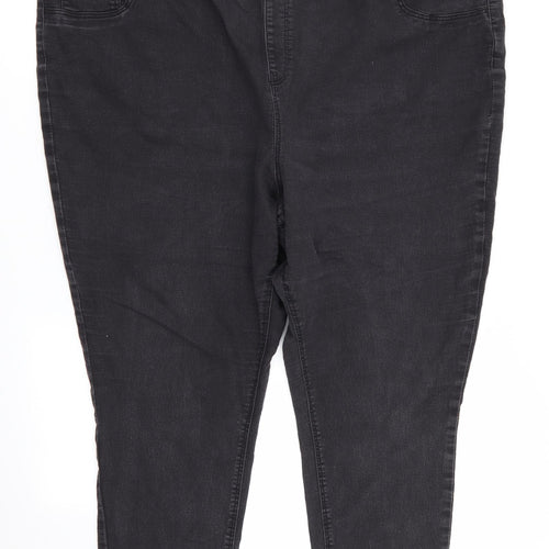 Simply Be Womens Black   Jegging Trousers Size 32 in L27 in - Stretch waistband