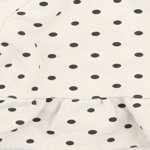 Primark Girls Beige Polka Dot  Pullover Jumper Size 2-3 Years