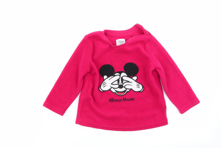 Primark Girls Red Solid Babydoll Pyjama Top Size 12-18 Months