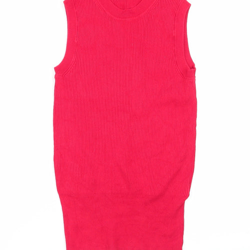 M&S Womens Red   Basic Tank Size 10