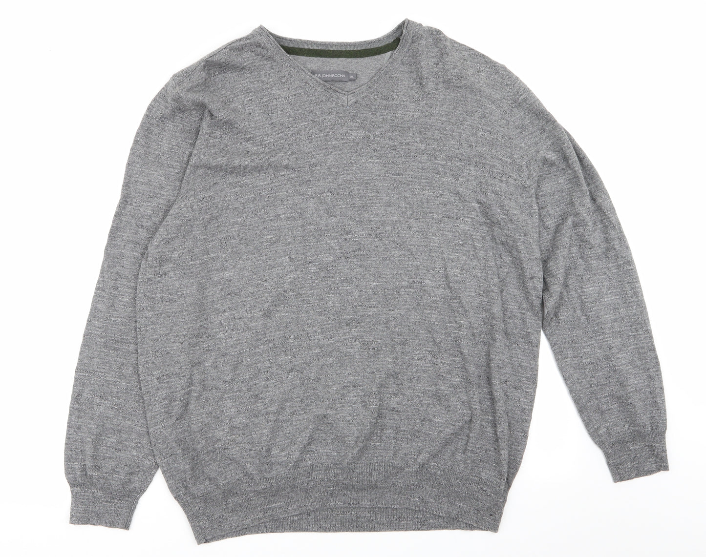 RJR.John Rocha Mens Grey   Pullover Jumper Size XL