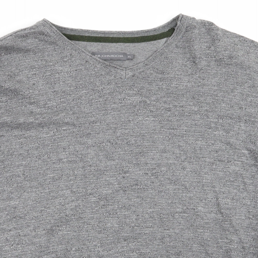 RJR.John Rocha Mens Grey   Pullover Jumper Size XL