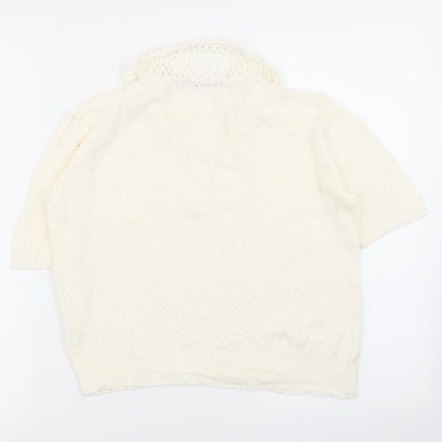 amalina Womens White   Basic Polo Size 10