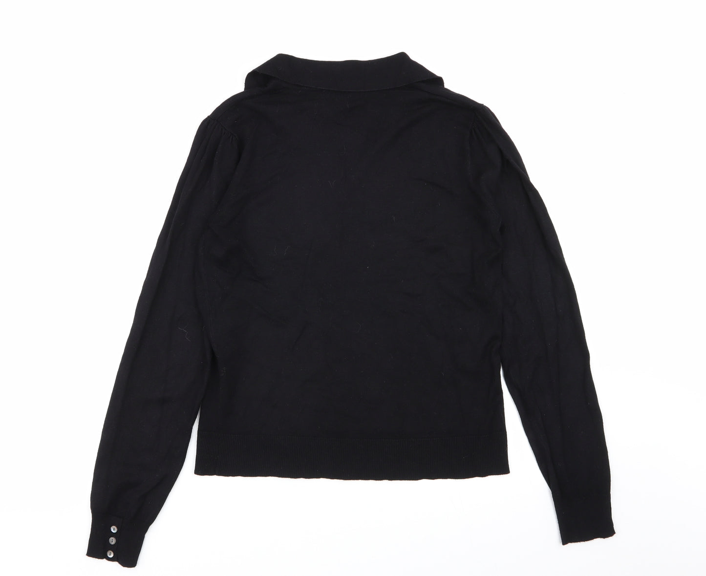 j.taylor Womens Black   Basic Polo Size 12