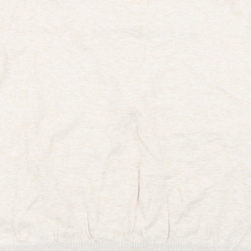 M&S Womens Beige   Basic T-Shirt Size 14