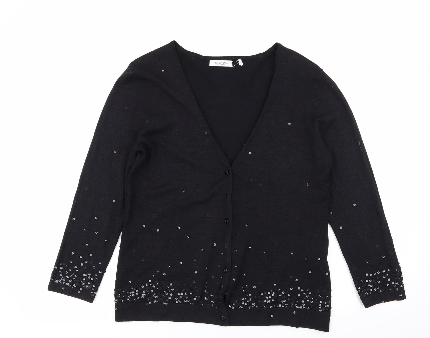 Windmoor Womens Black   Cardigan Jumper Size S