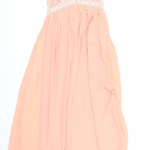 Boohoo Womens Orange   Maxi  Size 10