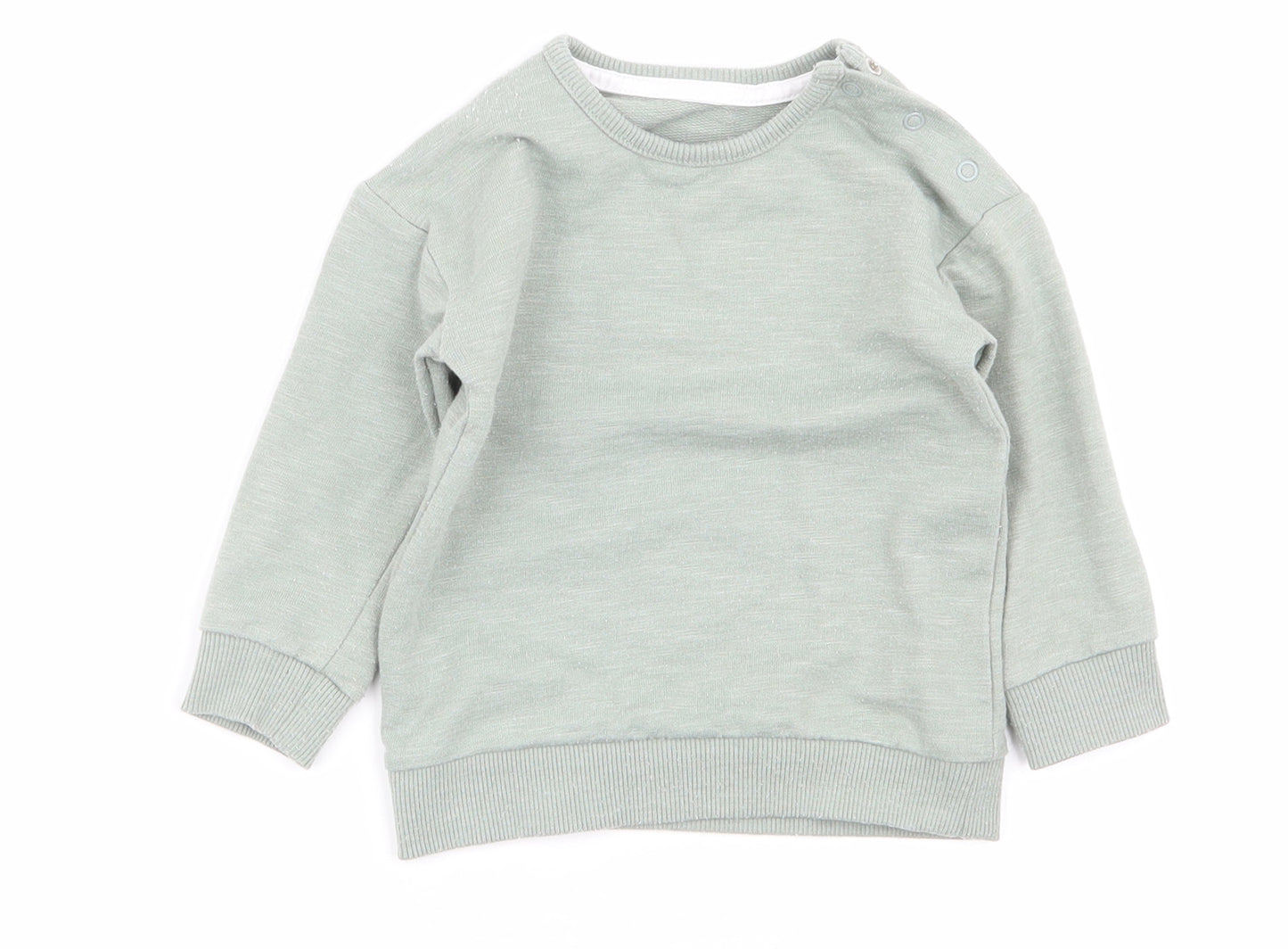 Asda George Boys Green   Pullover Jumper Size 9-12 Months