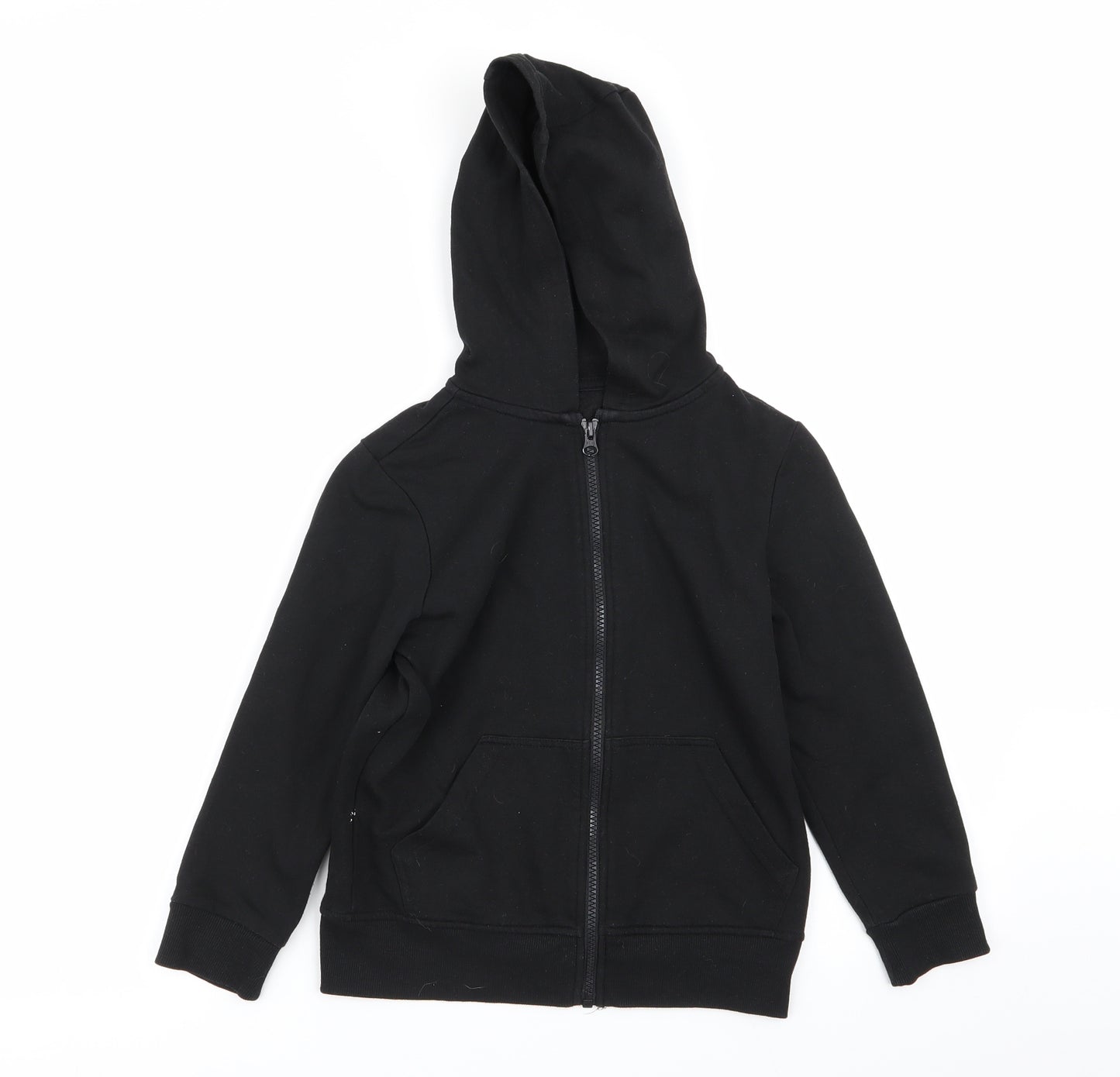 F&F Boys Black   Full Zip Jumper Size 6-7 Years