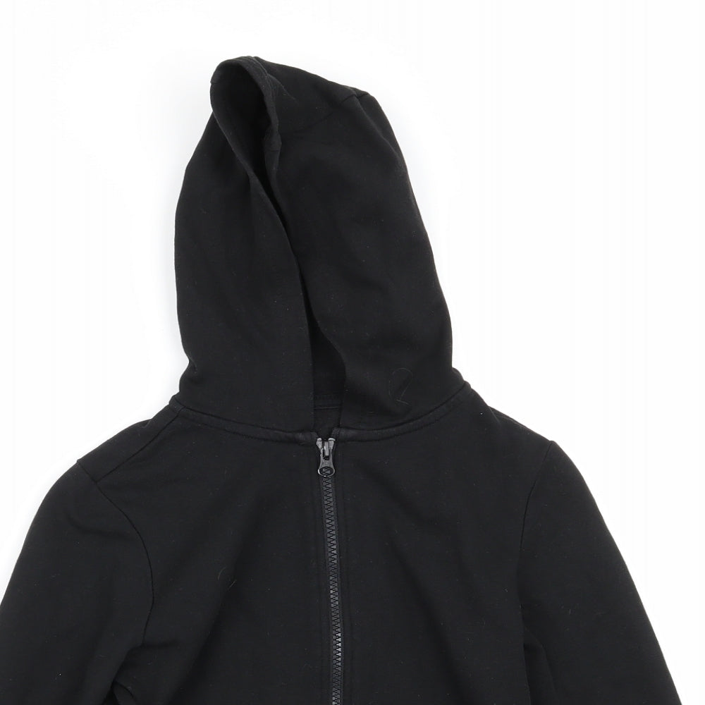 F&F Boys Black   Full Zip Jumper Size 6-7 Years